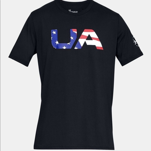 Under Armour Other - 🍃 SALE 🍃 Under Armour Men's Freedom Big Flag Black T-Shirt Size 1333352 001